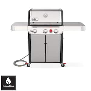 Genesis S-325s 3-Burner Natural Gas Grill in Stainless with Built-In Thermometer
