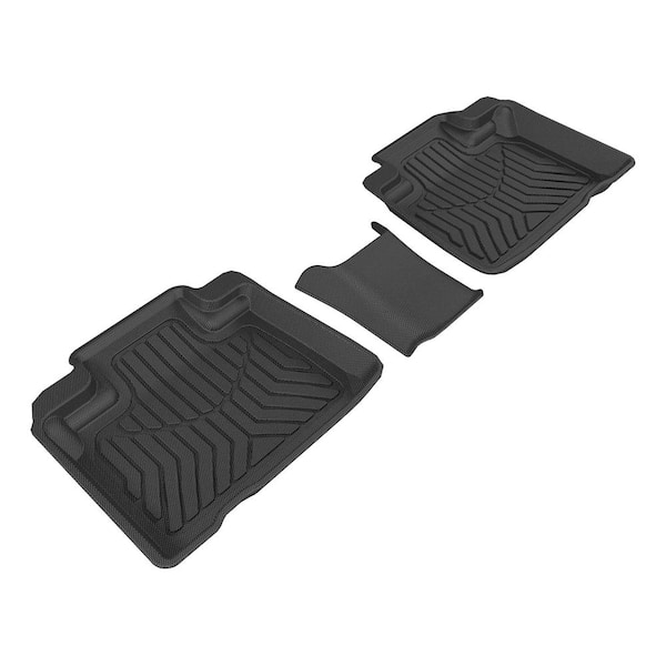 Aries StyleGuard XD Black Custom Heavy Duty Floor Liners, Select Ford Edge, 2nd Row Only