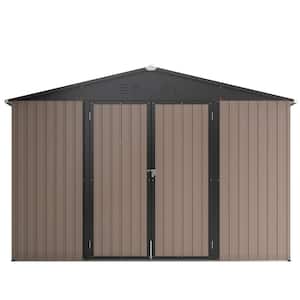 Siavonce 10 ft. W x 8 ft. D Outdoor Storage Shed with Lockable