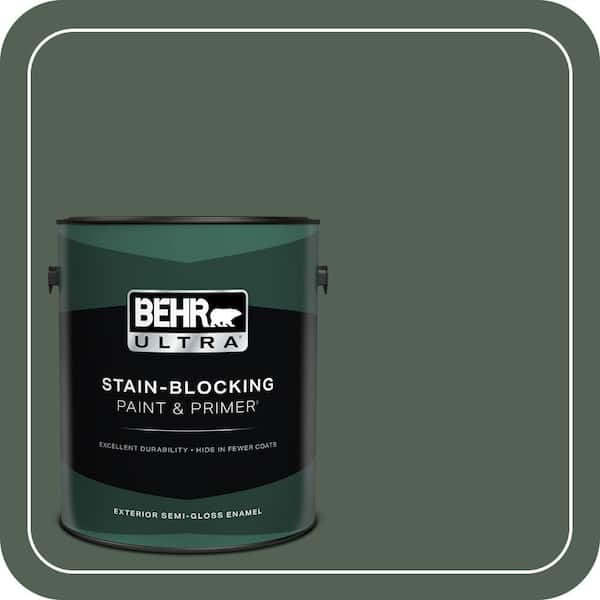 BEHR ULTRA 1 gal. #MQ6-14 Northern Glen Semi-Gloss Enamel Exterior Paint & Primer
