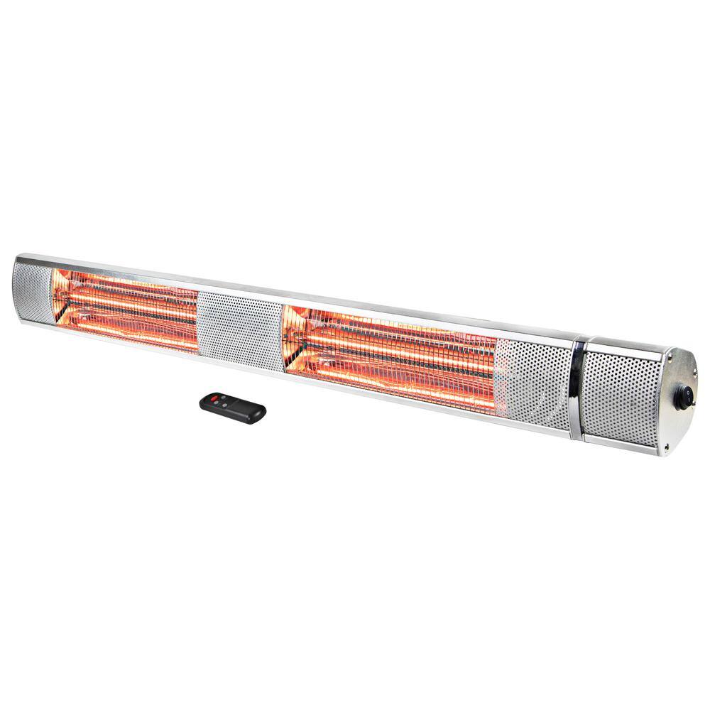 Comfort Zone 3000Watt Indoor/Outdoor Metal Electric Patio Heater with Remote Control CZPH30RSL