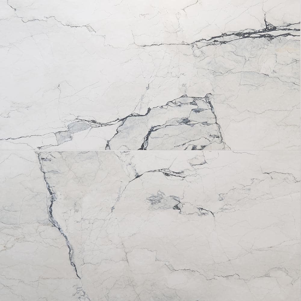 Imperia Camoflauge White 23.5 in. x 47.08 in. Marble Look Satin Porcelain Floor and Wall Tile (30.98 sq. ft./Case) price history on PriceWatchPro