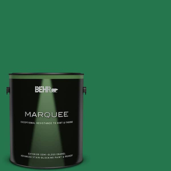 BEHR MARQUEE 1 gal. #460B-7 Pine Grove Semi-Gloss Enamel Exterior Paint & Primer