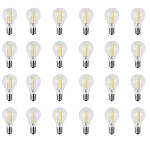 40W Equivalent A15 Intermediate E17 Dimmable Filament Clear Glass LED Ceiling Fan Light Bulb, Soft White 2700K (24-Pack)