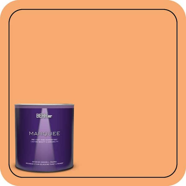 BEHR MARQUEE 1 qt. #P230-5 Florida Sunrise Eggshell Enamel Interior Paint & Primer
