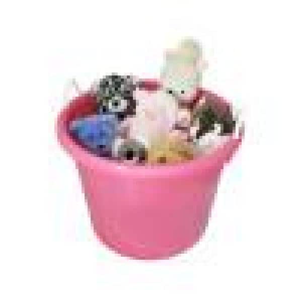 HOMZ Plastic 18 Gal. Utility Bucket Tub Container with Rope Handles, Pink  (4-Pack) 2 x 0402PKDC.02 - The Home Depot