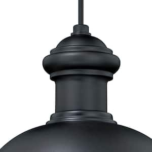 Franklin 1-Light Bronze Farmhouse Outdoor Barn Dome Pendant