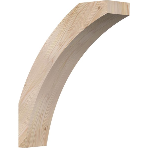 Ekena Millwork 5 1/2"W x 20"D x 24"H Thorton Smooth Knee Brace, Douglas Fir