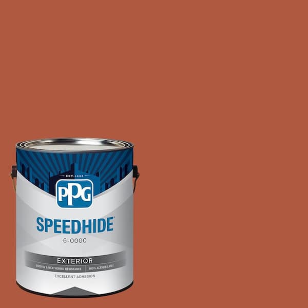 SPEEDHIDE 1 gal. PPG1191-7 Glowing Firelight Satin Exterior Paint