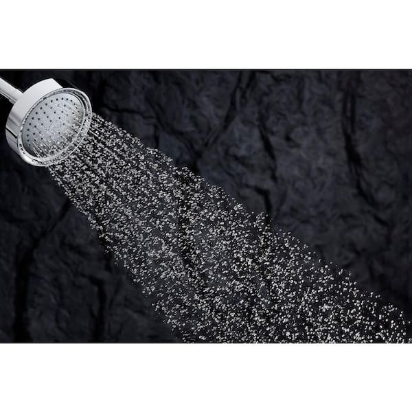 Forte 1-Spray Pattern 5.5 in. Single Wall Mount Fixed Rain Shower Head in Vibrant French Gold