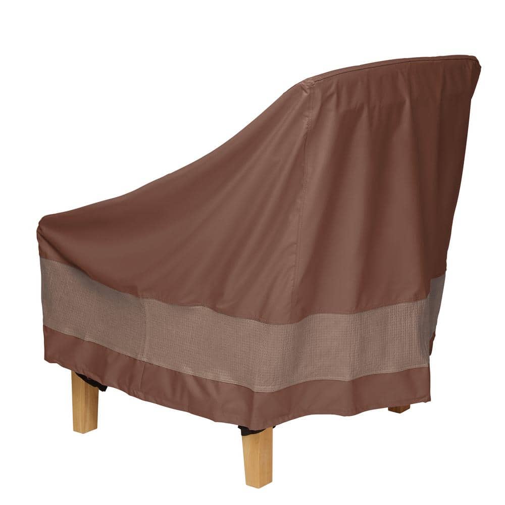 Mocha Cappuccino Waterproof Patio Chair Covers, 36 Inch, 2 Pack