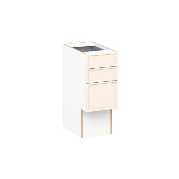 Fairview 12 in. W x 21 in. D x 30 in. H Assembled Slim Shaker ADA Bath Drawer Base Kitchen Cabinet in Washed Linen