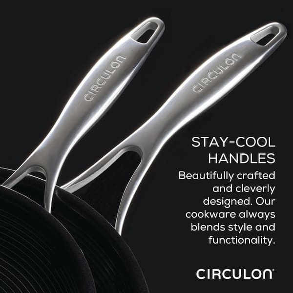 Circulon Steelshield C-series 10pc Clad Tri-ply Nonstick Cookware Plus  Bonus Utensil Set : Target