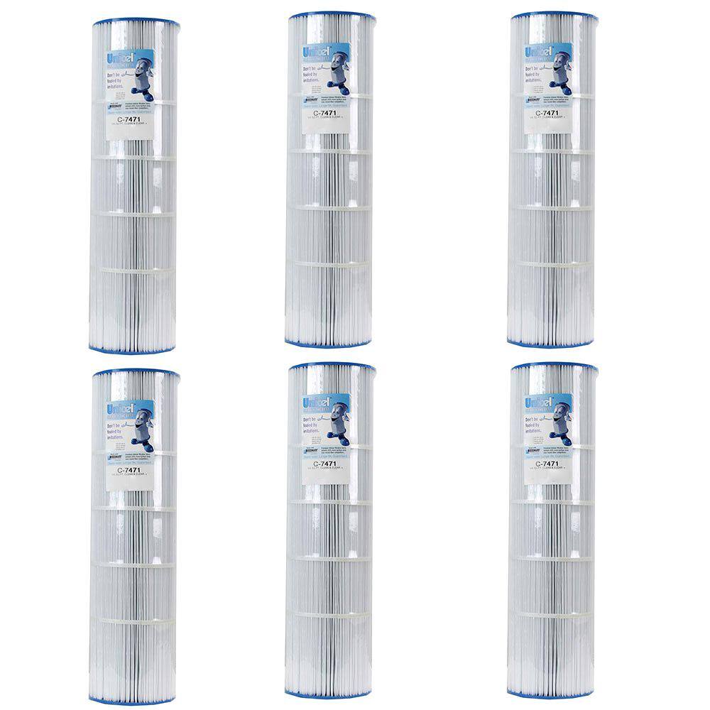 Unicel 7 in. Dia 105 sq. ft. Clean and Clear Replacement Pool Filter