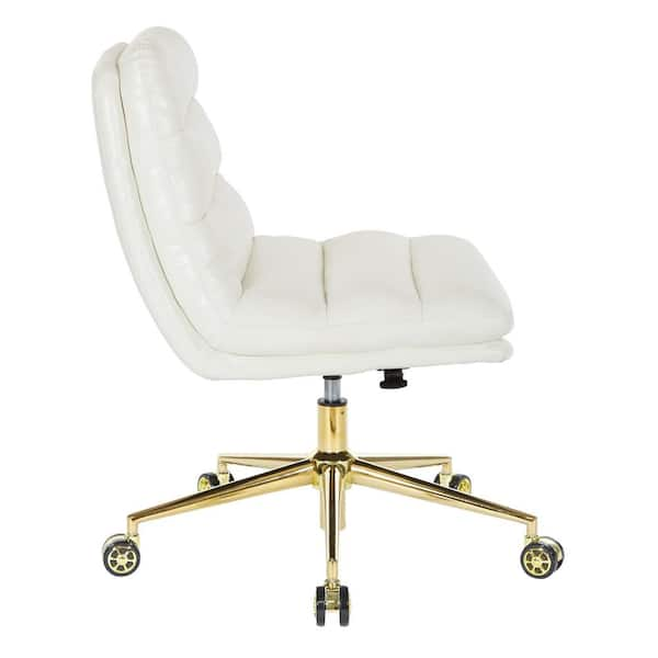 Giantex Home Office Desk Chair Set, 2 / White