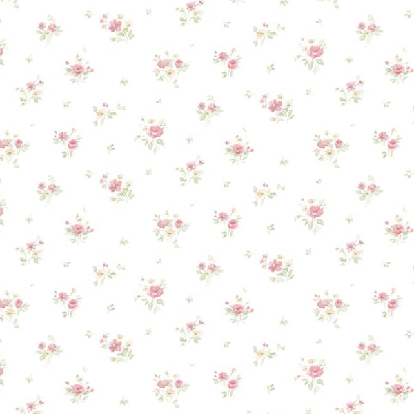 Norwall Rainbow Floral in Yellow and Pink