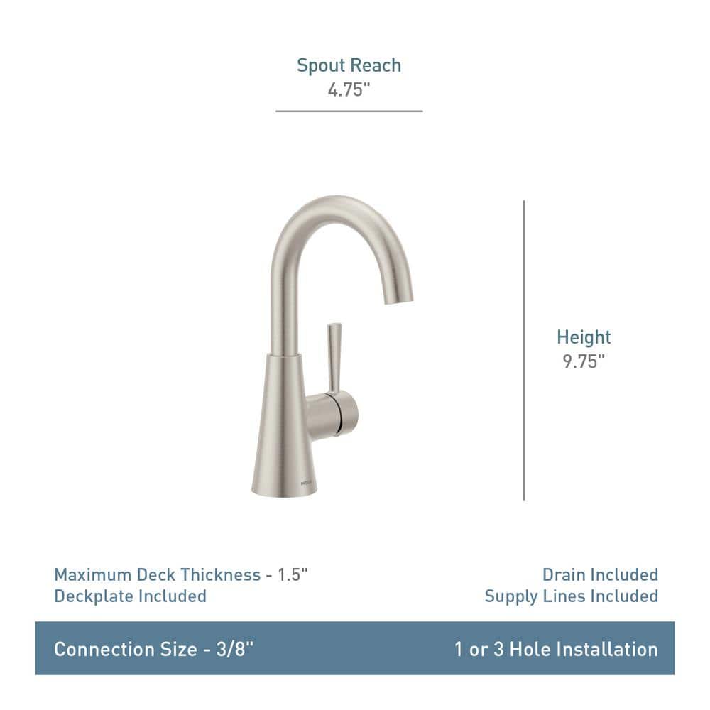 Bronzed Gold Modern Single Handle Bathroom Faucet