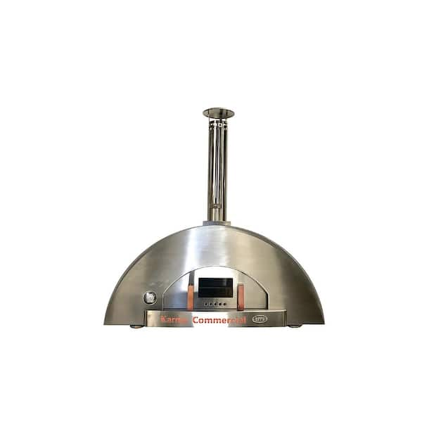 WPPO Karma 25 Inch Stainless Steel Wood Fired Countertop Pizza Oven - The  Flawless Host