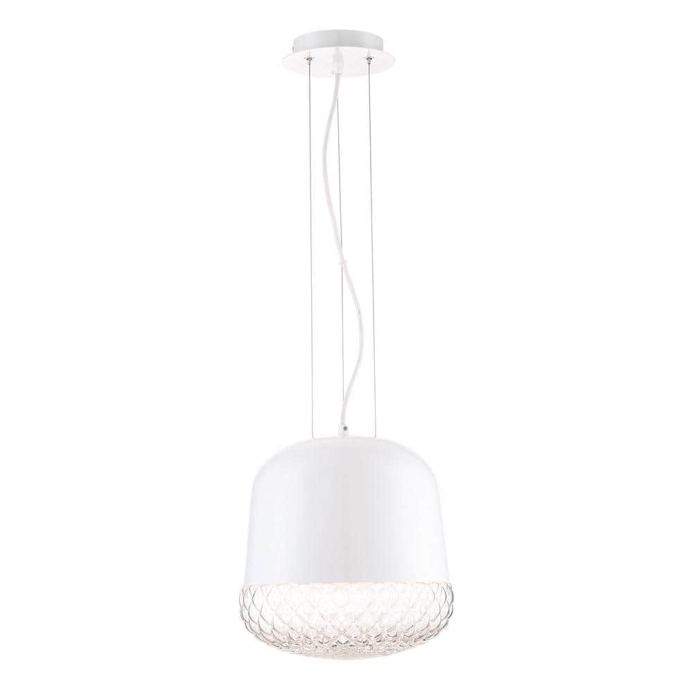 Corson Collection 1-Light White Small Pendant price history on PriceWatchPro
