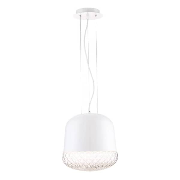 Corson Collection 1-Light White Small Pendant