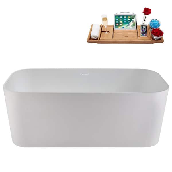 Streamline 59 in. x 28 in. NS5780CH Stone Resin Freestanding