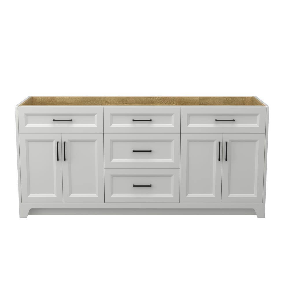 Zeafive 72 in. W x 21 in. D x 33 in. H Bath Vanity Cabinet without Top ...