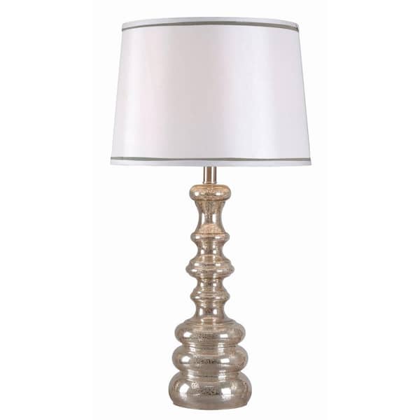 Kenroy Home Ripling 29 in. Metallic Glass Table Lamp