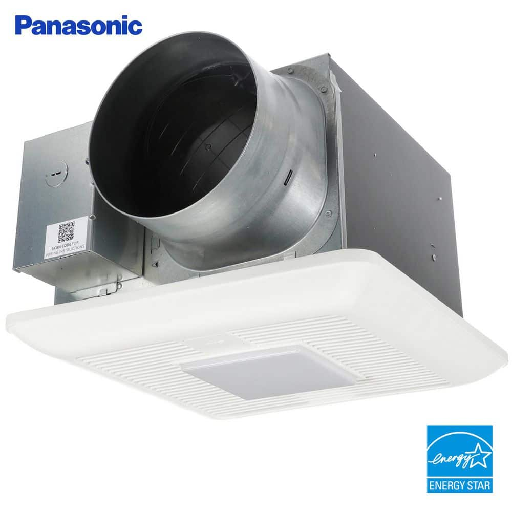 Panasonic WhisperGreen Select Pick-A-Flow 110/130/150 CFM Exhaust Fan LED  Light Flex-Z Fast Install bracket 6 in. duct adapter FV-1115VKL2 - The Home 