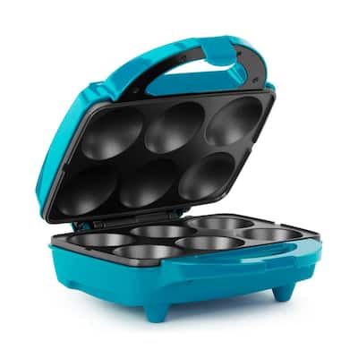  Holstein Housewares Non-Stick Cupcake Maker, Teal - Makes 6  Cupcakes, Muffins, Cinnamon Buns - Birthdays, Holidays, and More :  Everything Else