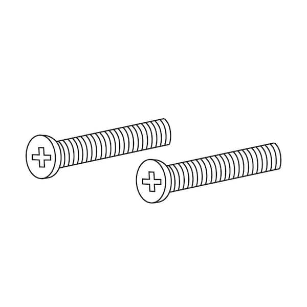 Delta Chrome Overflow Plate Screws RP6404 - The Home Depot