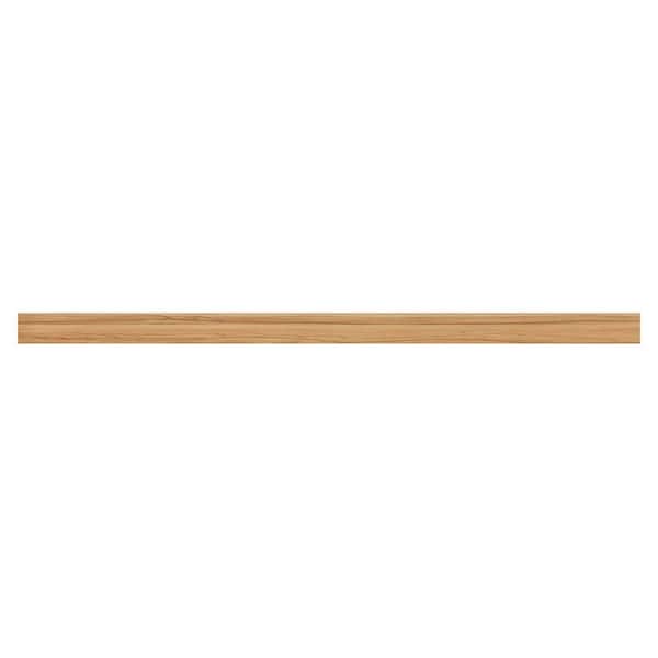 Hampton 91.5 in. W x 0.204 in. D x 4.375 in. H Kitchen Cabinet Toe Kick in Natural Hickory