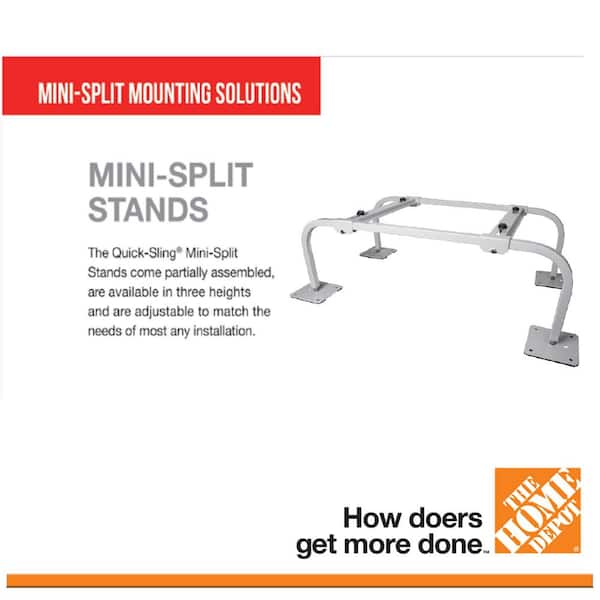 Universal 12 in. High Painted Aluminum Heavy-Duty Single/Dual Fan Mini-Split Stand
