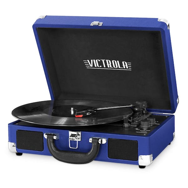 Victrola Bluetooth Suitcase Record Player with 3-Speed Turntable