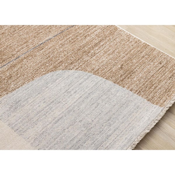 Orenda Collections 8 ft. x 10 ft. Beige Geometric Indoor Area Rug