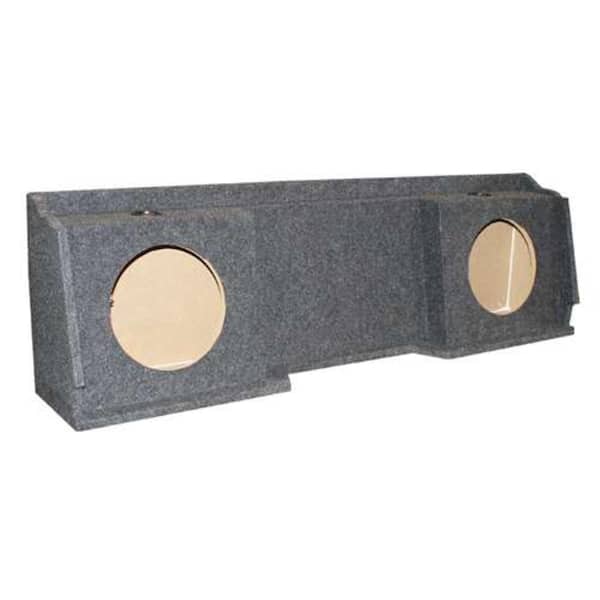 Q POWER GMC Chevy Silverado Ext Cab '99-06 Dual Underseat Two 12 in. Subwoofer Box