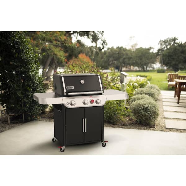  Weber Genesis EX-325S Natural Gas Smart Grill, Black : Patio,  Lawn & Garden