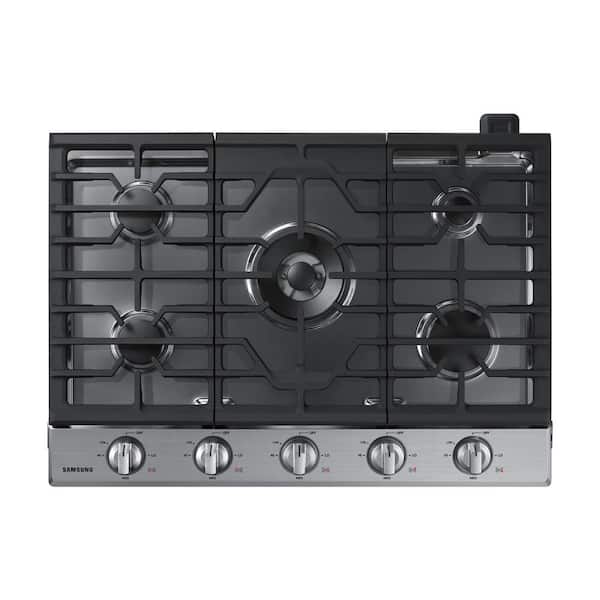 Samsung 30 in. Gas Cooktop in Stainless Steel with 5 Burners including Power Burner with Wi-Fi