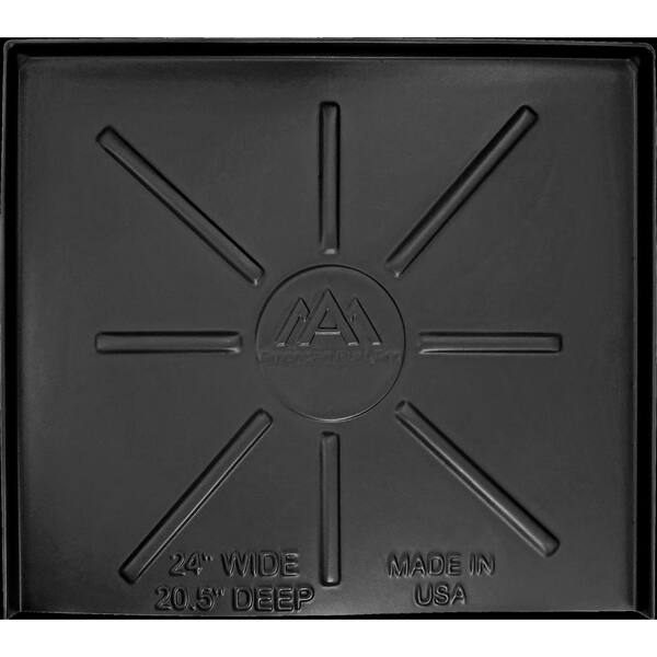 AMERICAN BUILT PRO 24 in. x 20.5 in. Black Dishwasher Drain Pan DWP1B The Home Depot