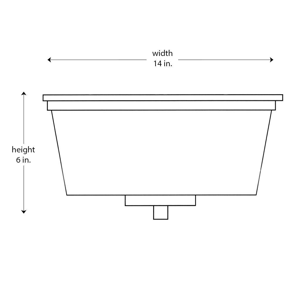 Fusion 14" Brushed Nickel and Frosted Glass Flush Mount Light