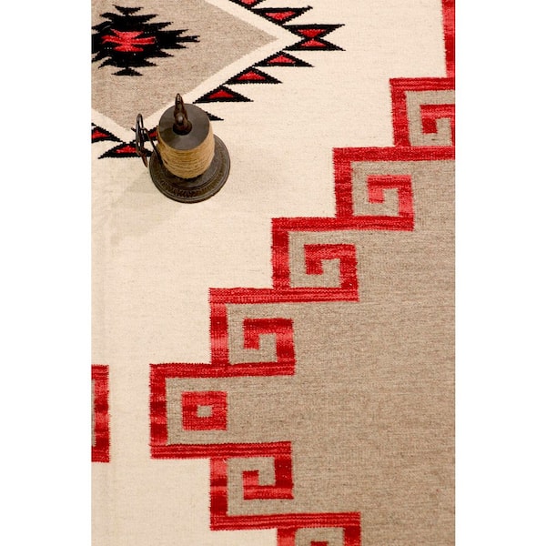 Tuscany Mocha/Ivory 8 ft. x 10 ft. Geomatric Area Rug