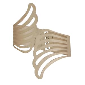 Gold Metal Angel Wing Curtain Tie Back (Set of 2)