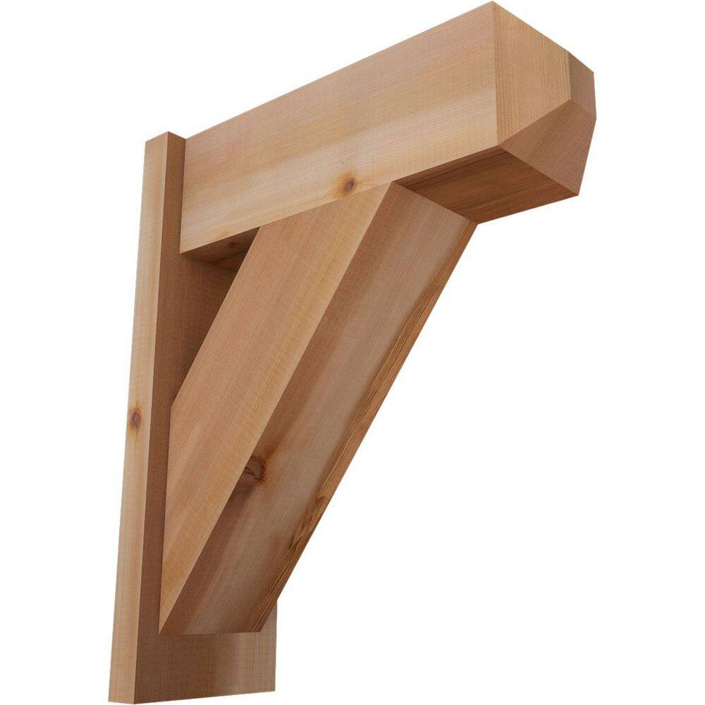8 in. x 24 in. x 20 in. Western Red Cedar Traditional Craftsman Smooth Outlooker price history on PriceWatchPro