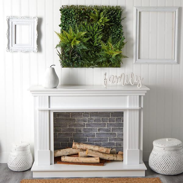 Indoor/Outdoor 29in. x 29in. Artificial Living Wall UV Resistant