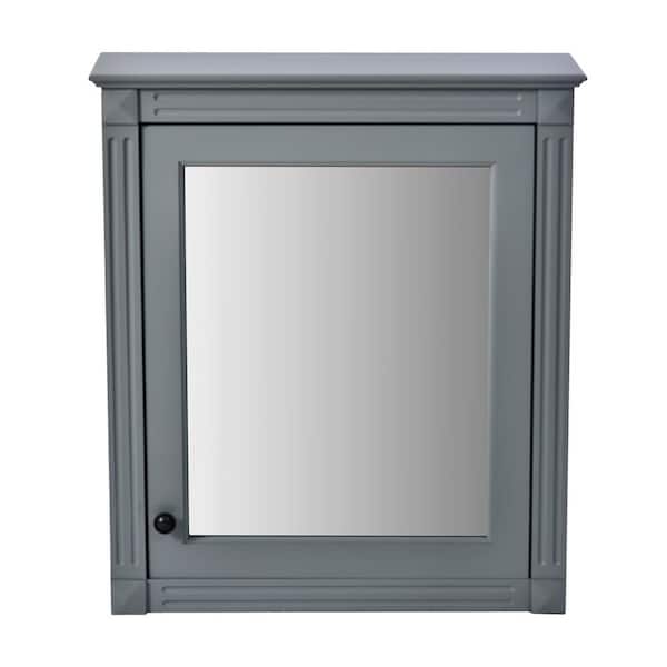 24 in. W x 28 in. H Rectangular MDF Medicine Cabinet with Mirror