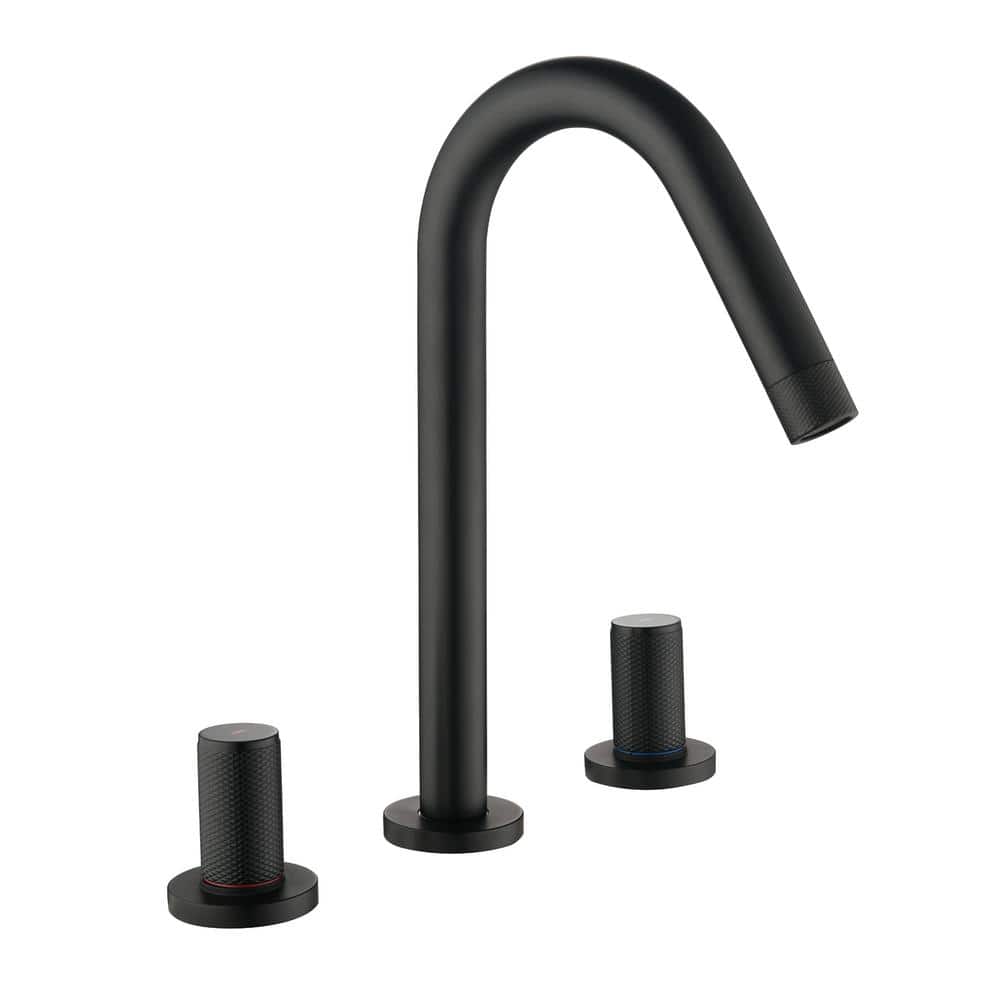 8 in. Widespread Double Handle Bathroom Faucet High Arc 3 Hole SInk Faucet 