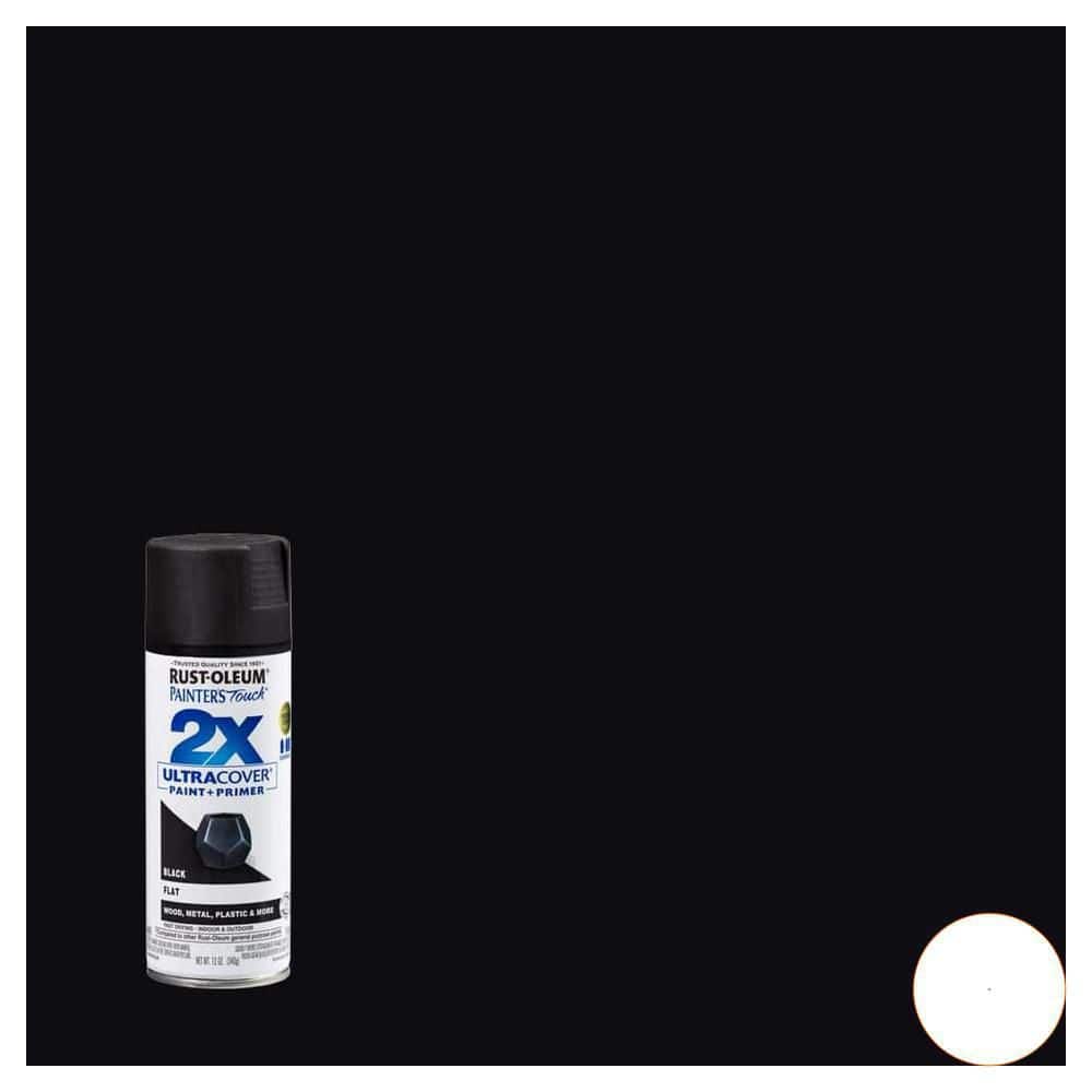 Rust-Oleum Painter's Touch 2X 12 oz. Flat Black General Purpose