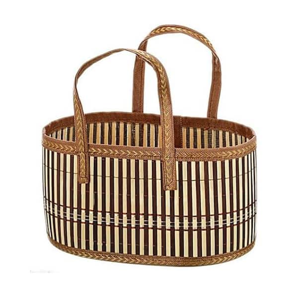 Empty Sturdy Woven Bamboo Gift Baskets Set with Bags and Ribbons for Special Occasions 12x 8x 6 3 Pack
