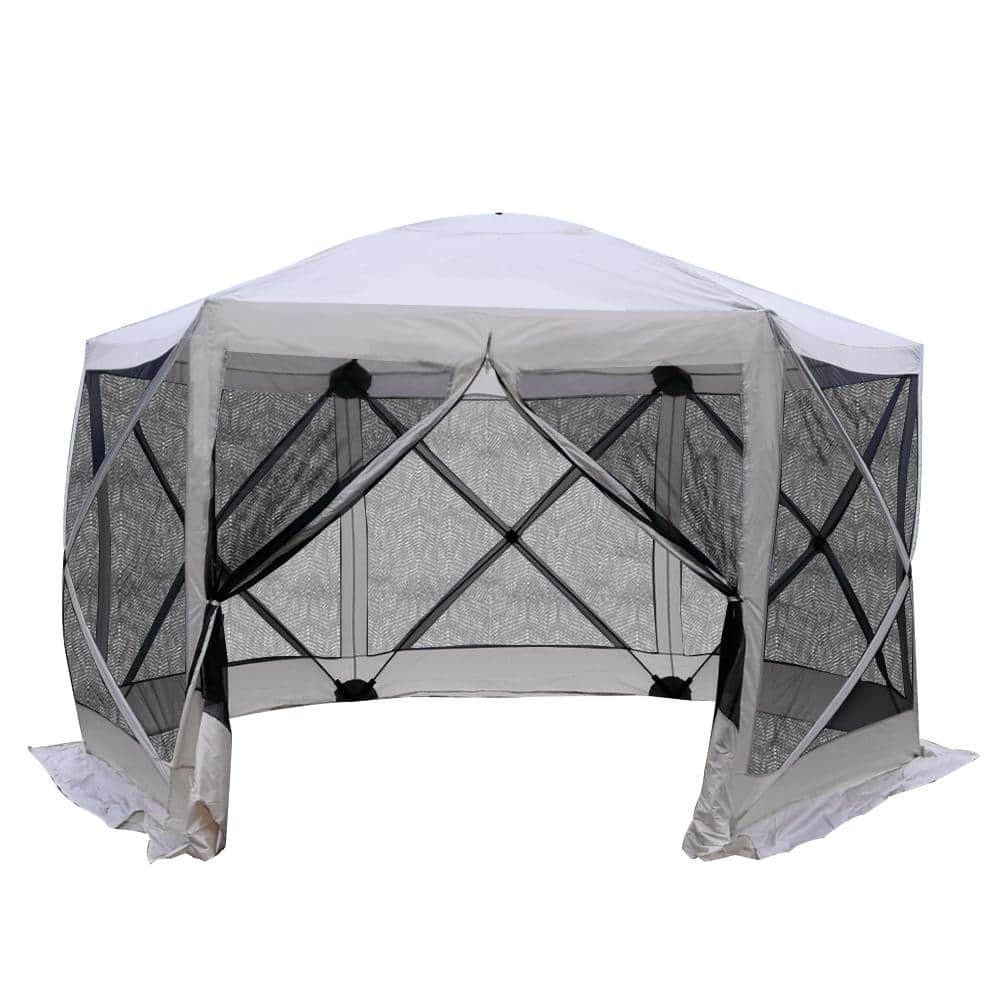 Details about   Outsunny Garden Hexagonal Gazebo Outdoor Canopy Patio Party Tent Market Marquee 