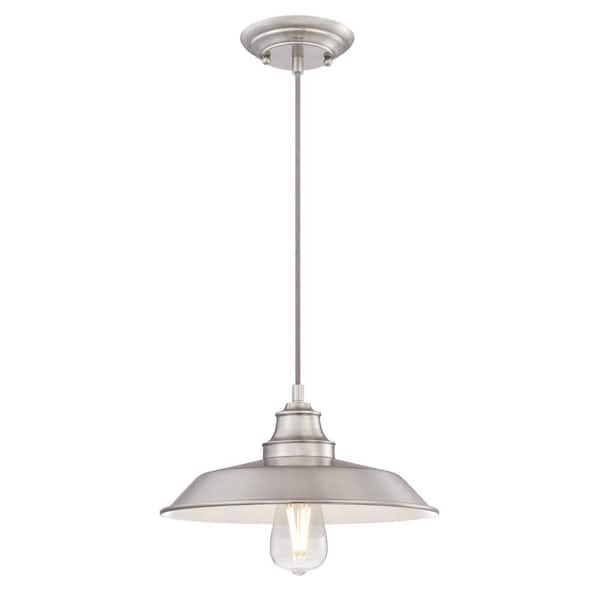 Westinghouse Iron Hill 1-Light Brushed Nickel Pendant