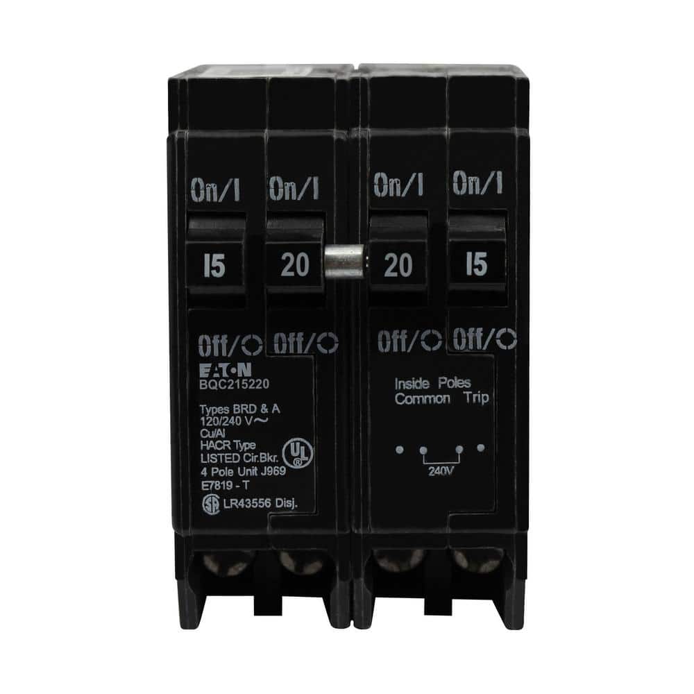 ばいくん Eaton BR 1-15 Amp 2 Pole and 1-20 Amp 2 Pole BQC (Common Trip
